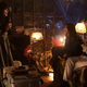 Natasia Demetriou, Parisa Fakhri, and Kristen Schaal in What We Do In The Shadows